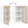 vidaXL Armoire suspendue avec stockage Ch&ecirc;ne Sonoma 40 x 31 x 80 cm