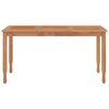 vidaXL Ensemble à manger de jardin 5 pcs Bois de teck massif