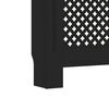 vidaXL Cache-radiateur noir 152x19x81,5 cm MDF