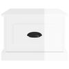 vidaXL Table basse blanc brillant 50x50x35 cm bois d'ingénierie