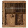 vidaXL Buffet LED Marron 60,5 x 37 x 67 cm Bois d'ing&eacute;nierie