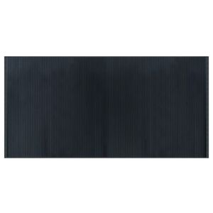 vidaXL Tapis rectangulaire gris 100x200 cm bambou
