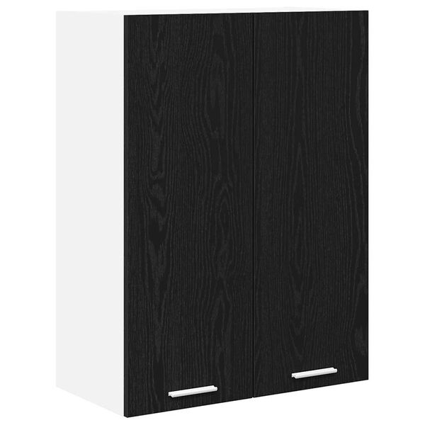 vidaXL Armoire suspendue Ch&ecirc;ne noir 60 x 31 x 80 cm Bois d'ing&eacute;nierie