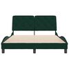 vidaXL Cadre de lit sans matelas vert fonc&eacute; 120x200 cm velours