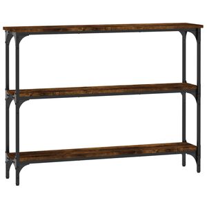 vidaXL Table console ch&ecirc;ne fum&eacute; 100x22,5x75 cm bois d'ing&eacute;nierie