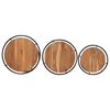 vidaXL Tables gigognes 3 pcs bois massif d'acacia