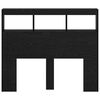 vidaXL Tête de lit Chêne noir 120 x 17 x 102 cm Bois d'ingénierie