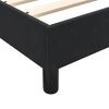 vidaXL Sommier &agrave; lattes de lit avec matelas noir 180x220 cm velours