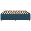vidaXL Cadre de lit sans matelas bleu 200x200 cm velours