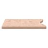 vidaXL Dessus de bureau 100x(45-50)x2,5 cm bois massif de hêtre