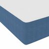 vidaXL Cadre de lit avec matelas Bleu 100 x 200 cm tissu