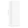 vidaXL Meubles TV 2 pcs Blanc 30,5x30x90 cm Bois d’ingénierie