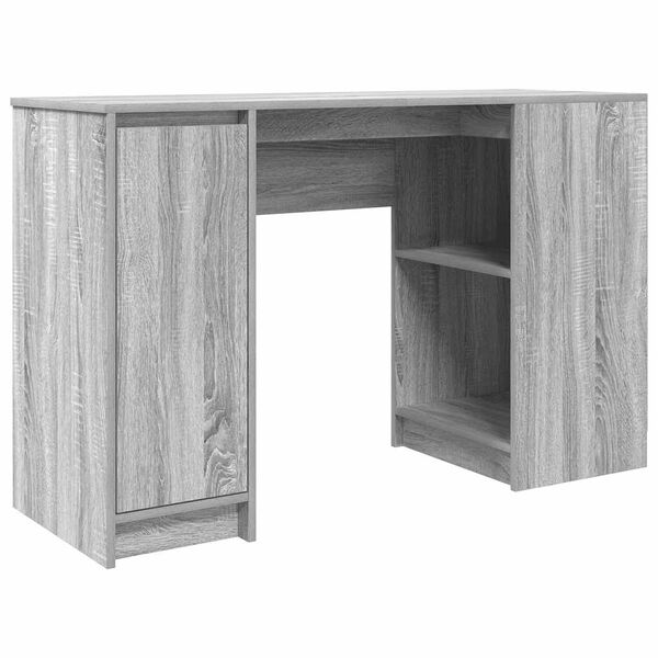vidaXL Bureau sonoma gris 120x42x76 cm bois d'ingénierie