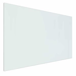 vidaXL Plaque en verre de chemin&eacute;e Transparent 80 x 50 cm Verre