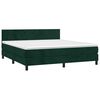 vidaXL Sommier &agrave; lattes de lit avec matelas LED Vert fonc&eacute; 160x200 cm