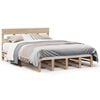 vidaXL Cadre de lit sans matelas 135x190 cm bois de pin massif