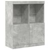vidaXL Buffet gris b&eacute;ton 81x37x100 cm bois d'ing&eacute;nierie