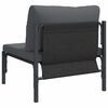 vidaXL Mobilier de jardin Anthracite 80 x 80 x 71 cm Acier