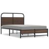 vidaXL Cadre de lit sans matelas 120x190 cm ch&ecirc;ne marron