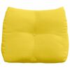 vidaXL Coussin de Dos Jaune clair 60 x 24 x 50 cm tissu