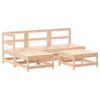 vidaXL Salon de jardin 5 pcs bois massif de pin