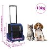 vidaXL Chariot polyvalent pliable pour animaux de compagnie bleu