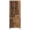 vidaXL Haut Armoire Bois Ancien 69,5 x 34 x 180 cm Bois d'ing&eacute;nierie