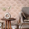 DUTCH WALLCOVERINGS Papier peint Fleur Rose tendre