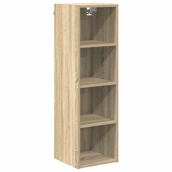 vidaXL Armoire suspendue avec stockage Ch&ecirc;ne Sonoma 30 x 29,5 x 100 cm