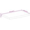 vidaXL Dessus de table 50x20x2,5 cm bord vif bois massif manguier brut