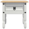 vidaXL Table d'appoint Corona Blanc 50 x 50 x 50 cm Pin massif