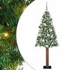 vidaXL Sapin de No&euml;l mince Vert 180 cm PVC et bois de pin massif