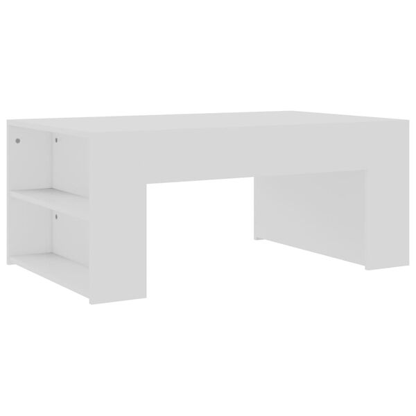 vidaXL Table basse blanc 100x60x42 cm bois d'ingénierie