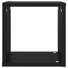 vidaXL &Eacute;tag&egrave;res cube murales 6 pcs Noir 26x15x26 cm