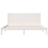 vidaXL Cadre de lit extra long sans matelas 180x210 cm bois massif