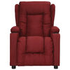 vidaXL Fauteuil de massage Rouge bordeaux Tissu