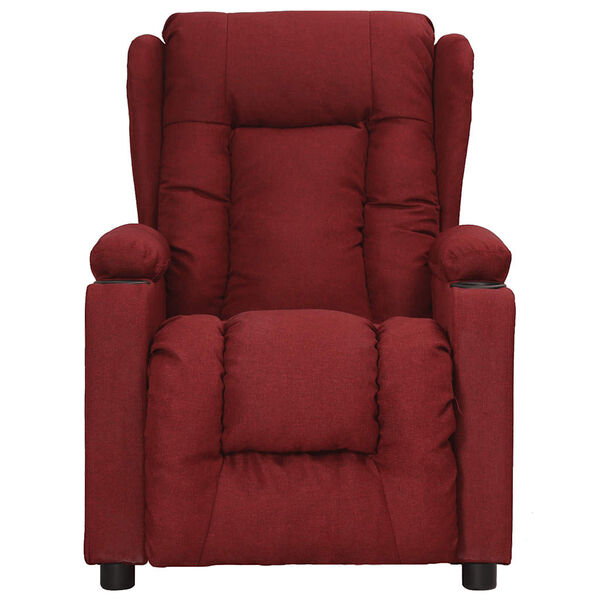 vidaXL Fauteuil de massage Rouge bordeaux Tissu