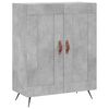 vidaXL Buffet haut Gris b&eacute;ton 69,5x34x180 cm Bois d'ing&eacute;nierie