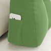 vidaXL Coussin de Dos Vert clair 60 x 24 x 50 cm Velours