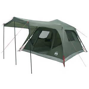 vidaXL Tente familiale avec toit Vert arm&eacute;e 305 x 275 x 190 cm