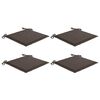vidaXL Coussins de chaise jardin lot de 4 taupe 40x40x4cm tissu oxford