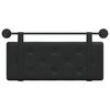 vidaXL T&ecirc;te de lit suspendue Montage mural Noir 100 cm Simili cuir