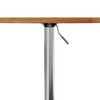 vidaXL Table de bar marron clair Ø60x89,5 cm bois massif de chêne