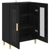 vidaXL Buffet Ch&ecirc;ne noir 69,5 x 34 x 90 cm Bois d'ing&eacute;nierie
