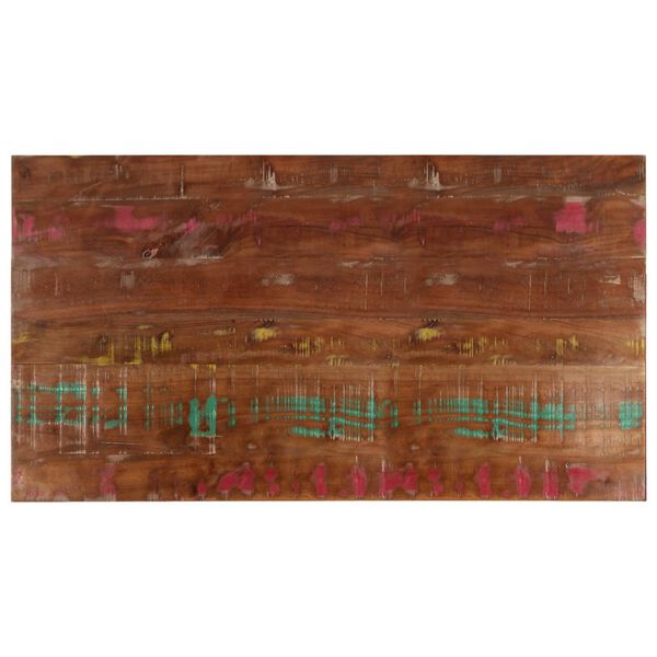 vidaXL Dessus de table 100x70x2,5cm rectangulaire bois massif r&eacute;cup&eacute;r&eacute;