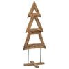 vidaXL Sapin de No&euml;l Marron 90 cm Bois de teck massif