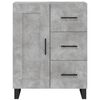 vidaXL Buffet haut Gris b&eacute;ton 69,5x34x180 cm Bois d'ing&eacute;nierie