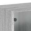 vidaXL Armoires murales portes vitr&eacute;es 2 pcs sonoma gris 68,5x37x35 cm