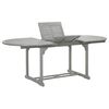 vidaXL Table de jardin Gris 200x100x75 cm Bois d'acacia massif