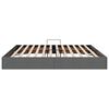 vidaXL Lit de Rangement avec matelas Gris fonc&eacute; 200 x 200 cm tissu
